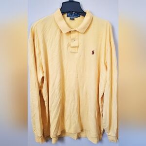 Yellow polo ralph lauren long sleeve shirt